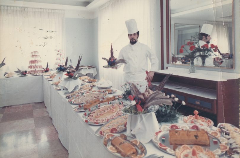 Colazione di lavoro per il presidente del Consiglio Emilio Colombo, Potenza 1971