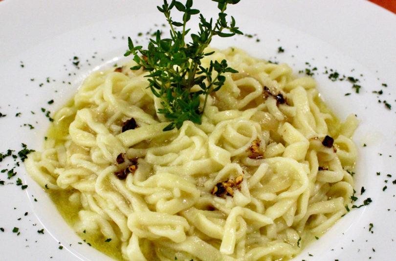 Sagnatiell’ e cipolla fritta
