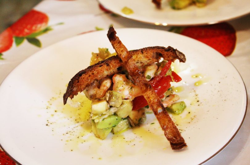 Insalata di gamberi e avocado