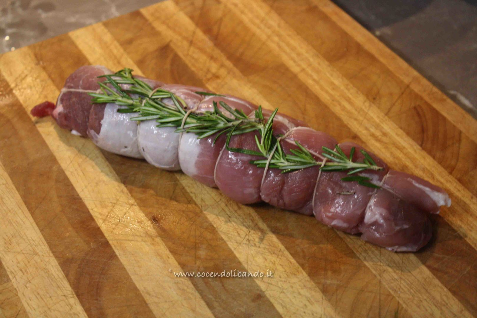Filetto di maiale con miele e bieta piccante