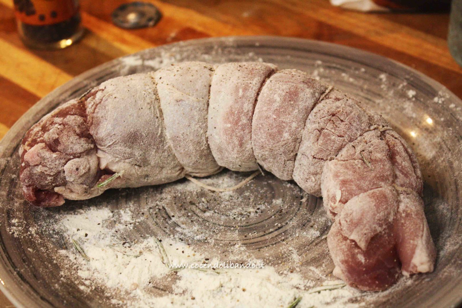 Filetto di maiale con miele e bieta piccante
