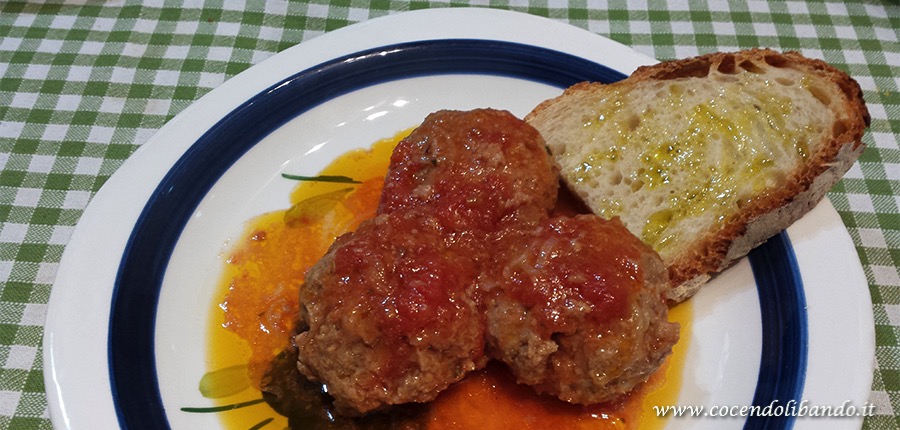 polpette di carne in umido cocendolibando