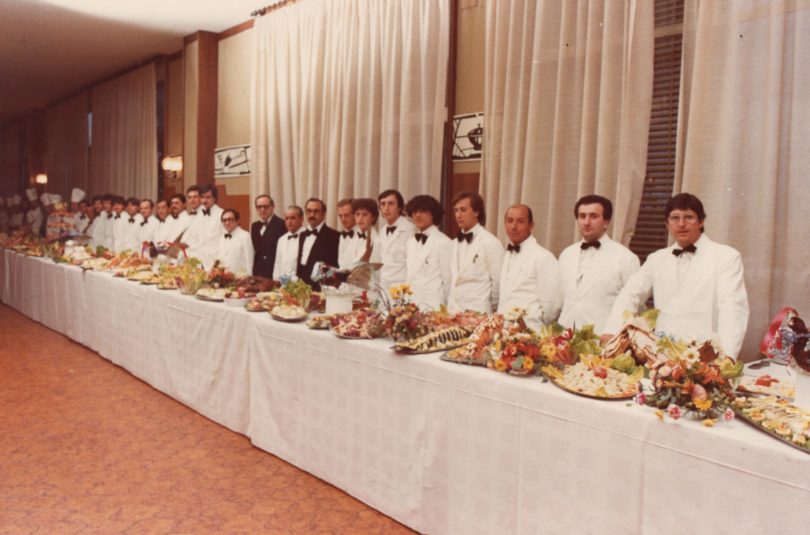 Tenuta privata Pozzoorsogno (Fg) pranzo a cura di Peppino Falconio, 1978