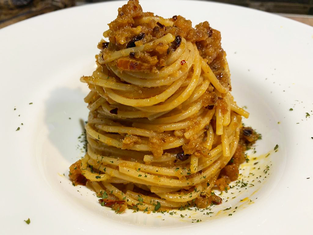Spaghetti al peperone dolce di Altino (imbrogliati)