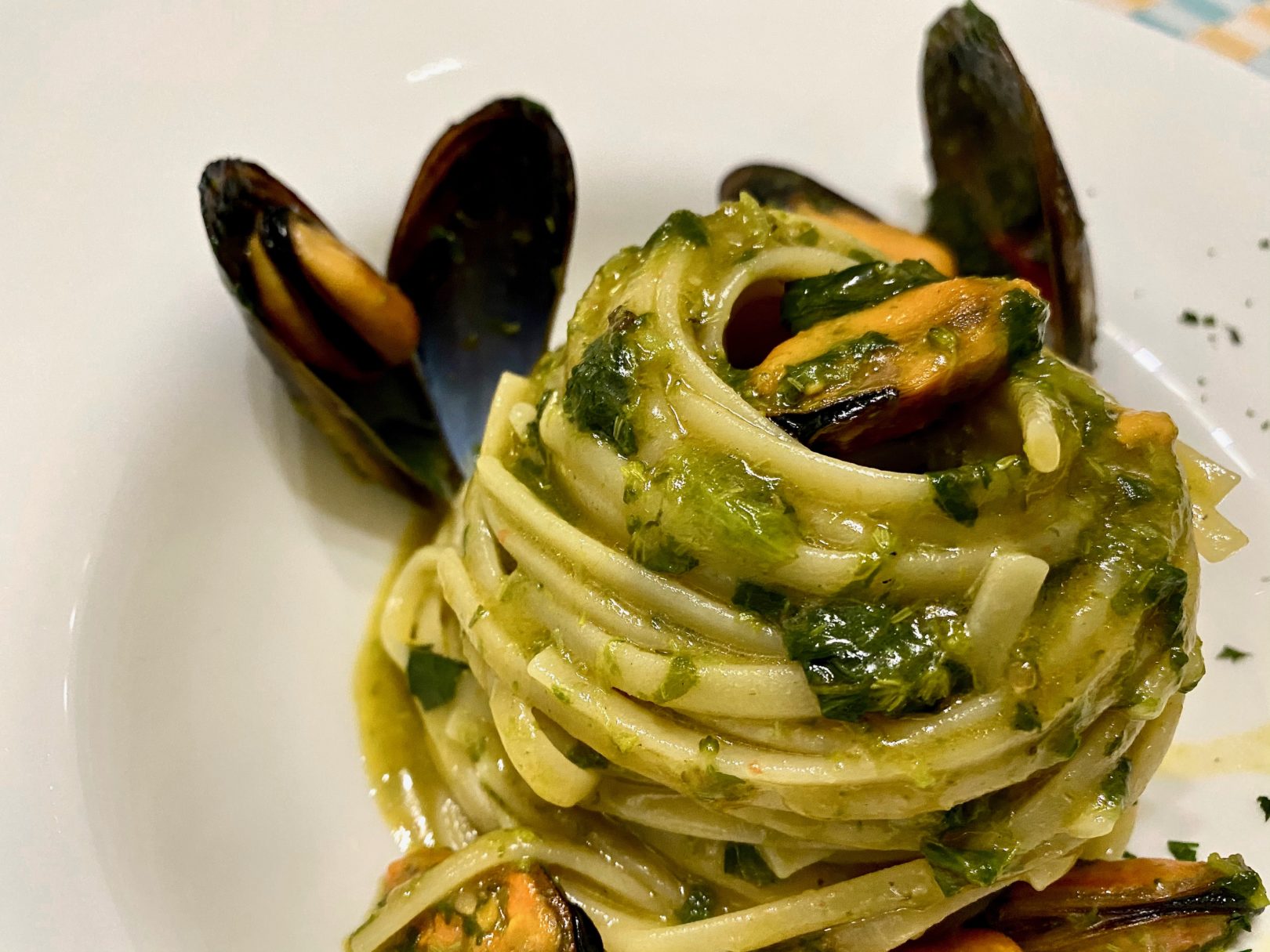 Linguine cozze e cime di rapa cocendolibando