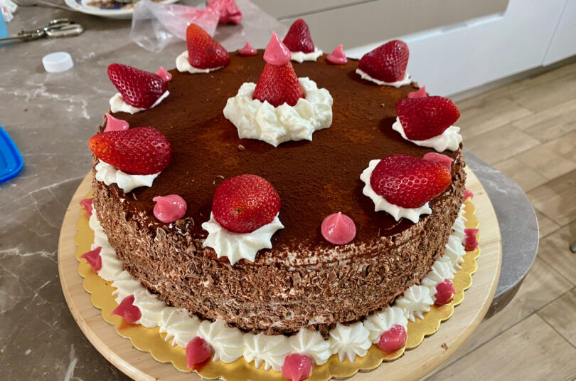 torta fragole e cioccolato cocendolibando